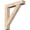 Ekena Millwork Traditional Block Smooth Bracket w/ Offset Brace, Douglas Fir, 7 1/2"W x 40"D x 44"H BKT0806X40X44TRA05SDF - alternate 1